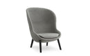 Normann Copenhagen Hyg Lounge Chair High Black Oak Main Line Flax