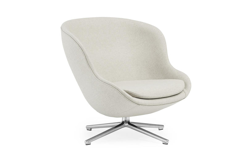 Normann Copenhagen Hyg Lounge Chair Low Swivel Aluminum Main Line Flax