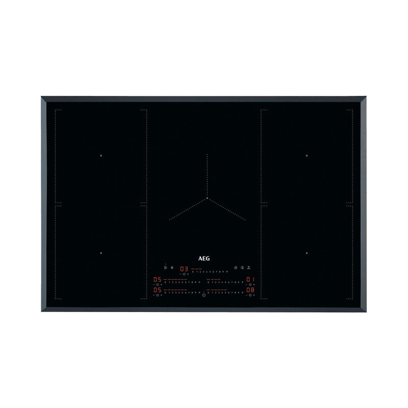 Grade A AEG IKE85751FB 80cm 5 Zone Induction Hob with Dual Bridge Zones