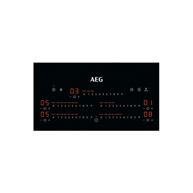 Grade A AEG IKE85751FB 80cm 5 Zone Induction Hob with Dual Bridge Zones
