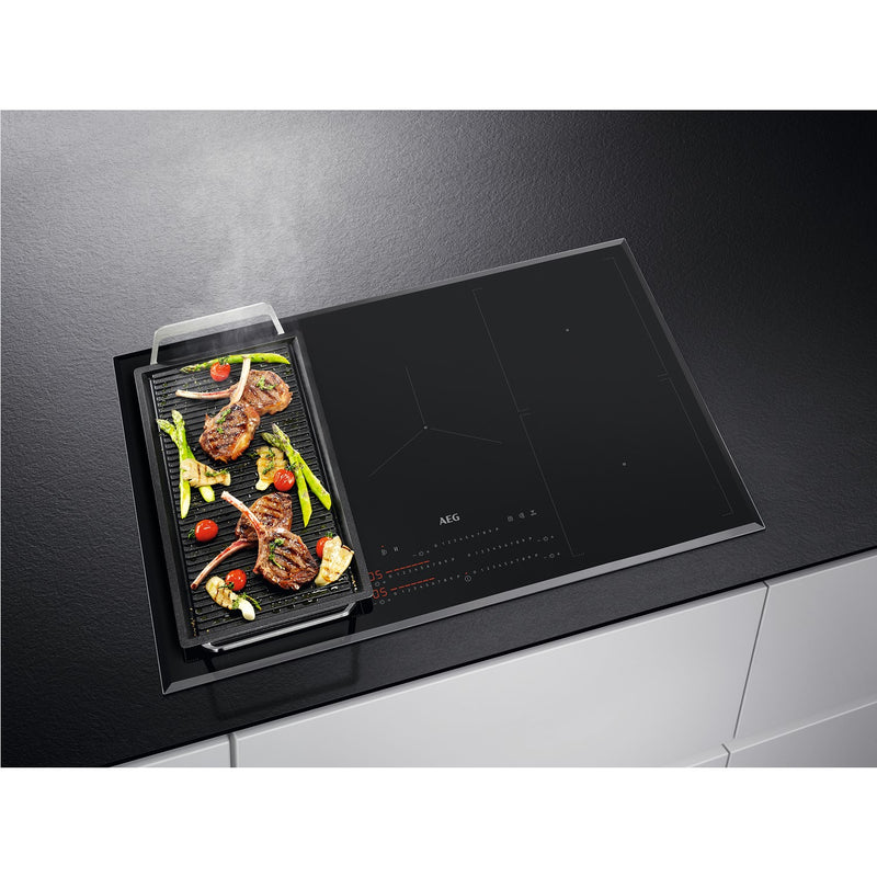 Grade A AEG IKE85751FB 80cm 5 Zone Induction Hob with Dual Bridge Zones