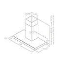 Grade A Elica 60cm Chimney Cooker Hood - Stainless Steel