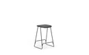 Normann Copenhagen Just Barstool 65 Full Upholstery cm Black steel/ Ultra leather