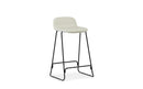 Normann Copenhagen Just Barstool w. back 65 Full Upholstery cm Black steel Ultra Leather