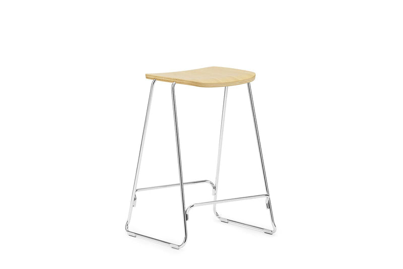 Normann Copenhagen Just Barstool 65 cm Oak/Chrome