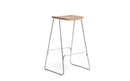 Normann Copenhagen Just Barstool 75 cm Oak/Chrome