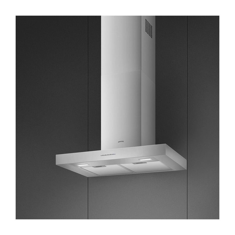 Grade A Smeg KBT700XE 70cm Slimline Chimney Cooker Hood Stainless Steel