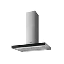 Grade A Smeg KBTI9L4VN 90cm Island Cooker Hood Stainless Steel with Black Glass