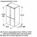 Grade B Siemens iQ300 KF96NVPEAG Freestanding 605 Litre Frost Free American Fridge Freezer Stainless Steel