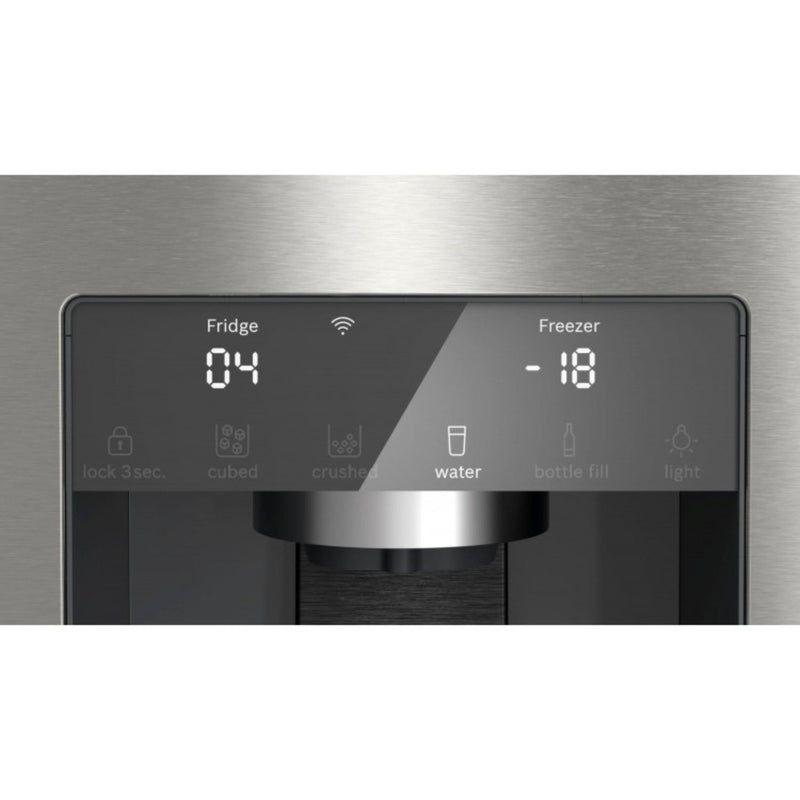 Grade B Bosch Series 6 KFD96APEA Freestanding 574 Litre Frost Free American Fridge Freezer Inox