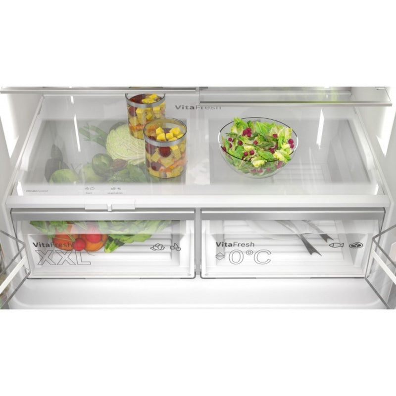 Grade B Bosch Series 6 KFD96APEA Freestanding 574 Litre Frost Free American Fridge Freezer Inox