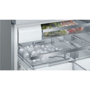 Grade C Bosch KFF96PIEP Series 8 573 Litre French Style American Freestanding Fridge Freezer - Easyclean Stainless Steel