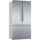 Grade C Bosch KFF96PIEP Series 8 573 Litre French Style American Freestanding Fridge Freezer - Easyclean Stainless Steel