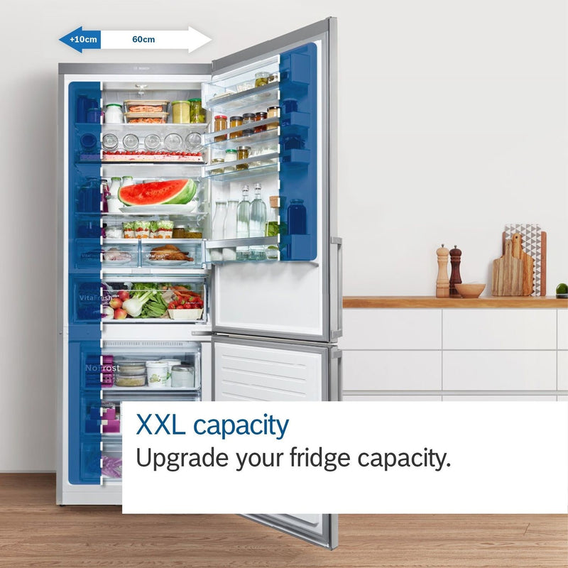 Grade B Bosch Series 8 KFF96PIEP Freestanding 573 Litre American Frost Free Fridge Freezer Stainless Steel