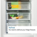 Grade C Bosch KFF96PIEP Series 8 573 Litre French Style American Freestanding Fridge Freezer - Easyclean Stainless Steel
