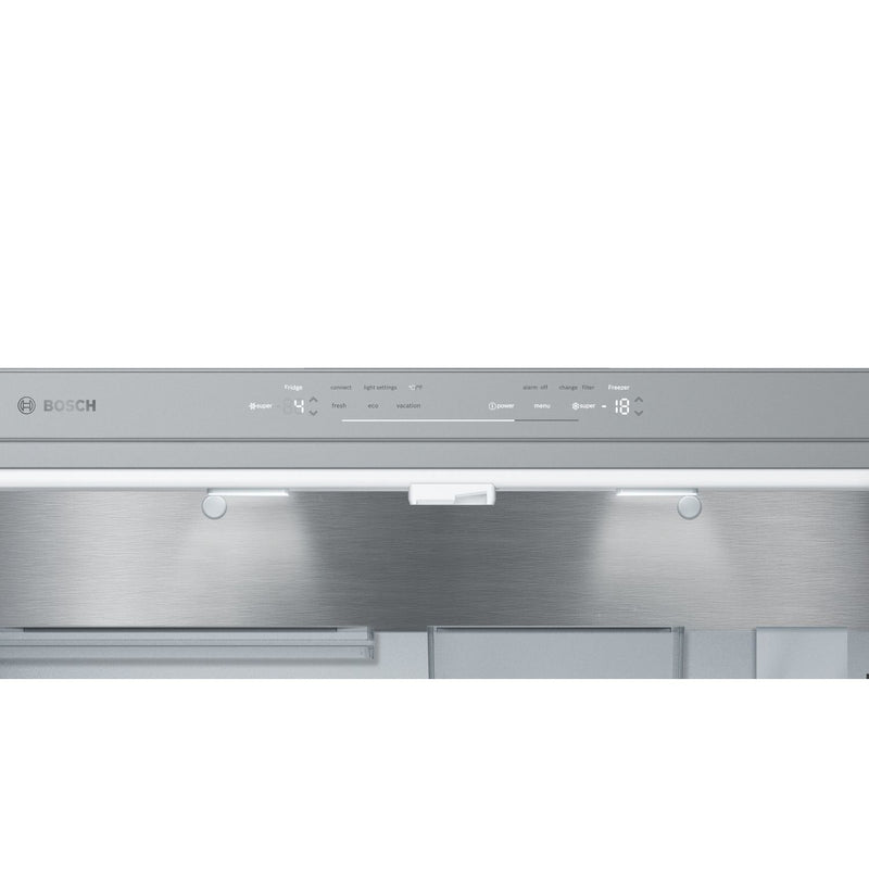Grade B Bosch Series 8 KFF96PIEP Freestanding 573 Litre American Frost Free Fridge Freezer Stainless Steel