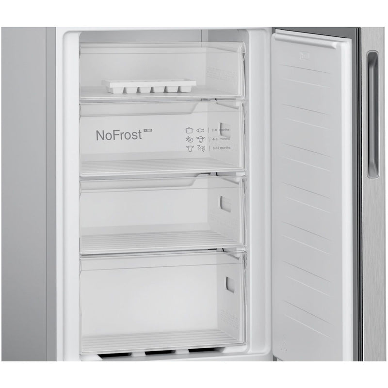 Grade B Bosch Series 2 KGN27NLEAG Freestanding 255 Litre 50/50 Frost Free Fridge Freezer Stainless Steel