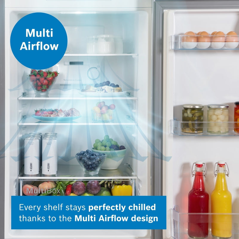 Grade B Bosch Serie 2 KGN34NLEAG Freestanding 300 Litre 50/50 Frost Free Fridge Freezer Stainless Steel