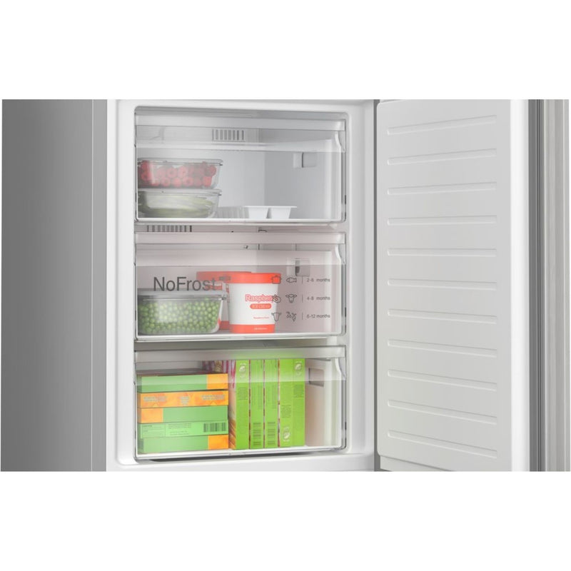 Grade C Bosch Series 4 KGN392LAF Freestanding 363 Litre 70/30 Frost Free Fridge Freezer Stainless Steel