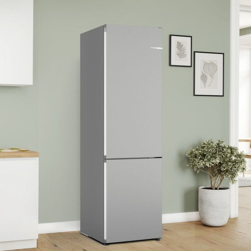 Grade C Bosch Series 4 KGN392LAF Freestanding 363 Litre 70/30 Frost Free Fridge Freezer Stainless Steel