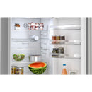 Grade B Bosch Series 4 363 Litre 70/30 Freestanding Fridge Freezer - Stainless Steel