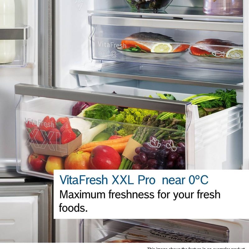 Grade A Bosch Series 4 KGN392LAGG Freestanding 363 Litre 70/30 Fridge Freezer