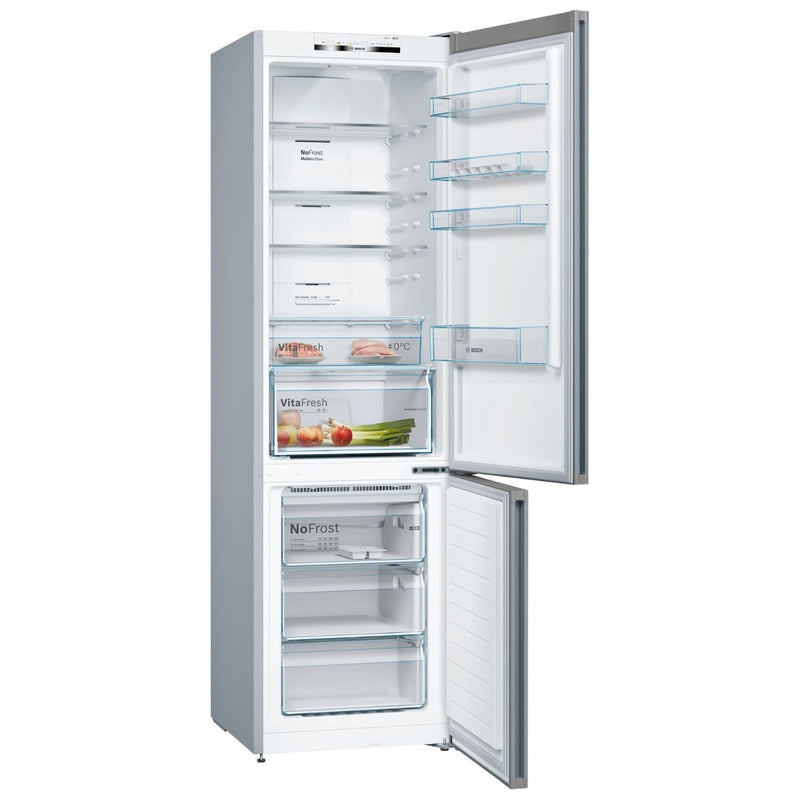 GRADE A2 - Bosch Series 4 366 Litre 70/30 Freestanding Fridge Freezer - Stainless Steel