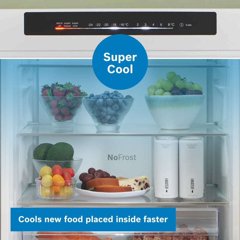 Grade B Bosch Serie 4 KGN392WDFG Freestanding 363 Litre 70/30 Fridge Freezer White