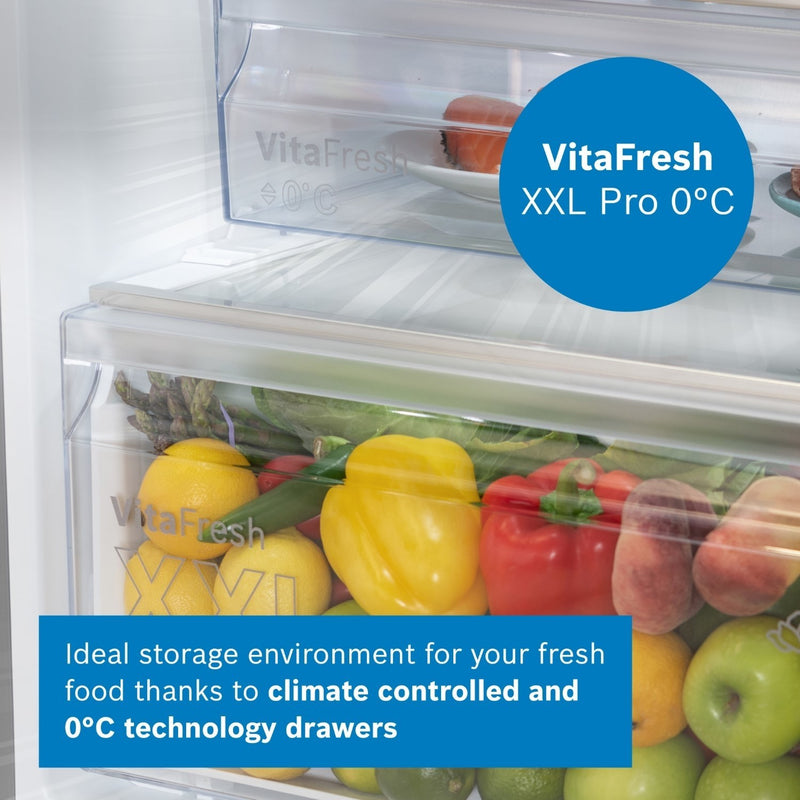 Grade B Bosch Serie 4 KGN392WDFG Freestanding 363 Litre 70/30 Fridge Freezer White