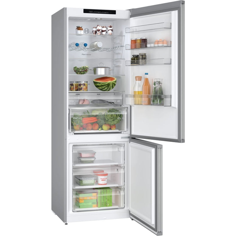 Grade A Bosch Series 4 KGN492LDFG Freestanding 440 Litre 70/30 Frost Free Fridge Freezer Stainless Steel