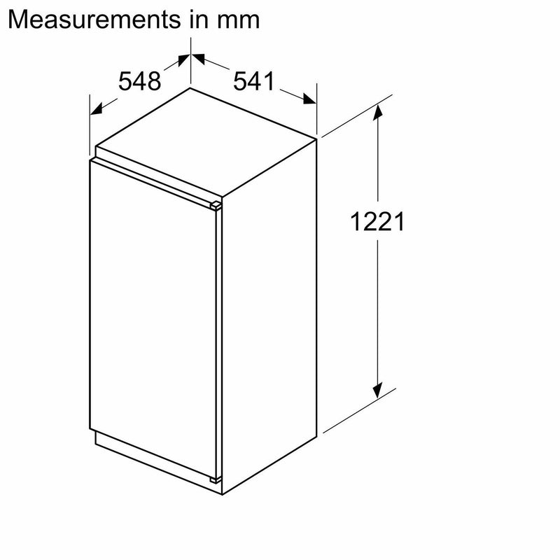 Grade A Neff N30 KI1411SE0 Integrated 204 Litre In-column Larder Fridge