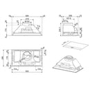 Grade B Smeg Cucina KI52E3 52cm Canopy Cooker Hood Silver