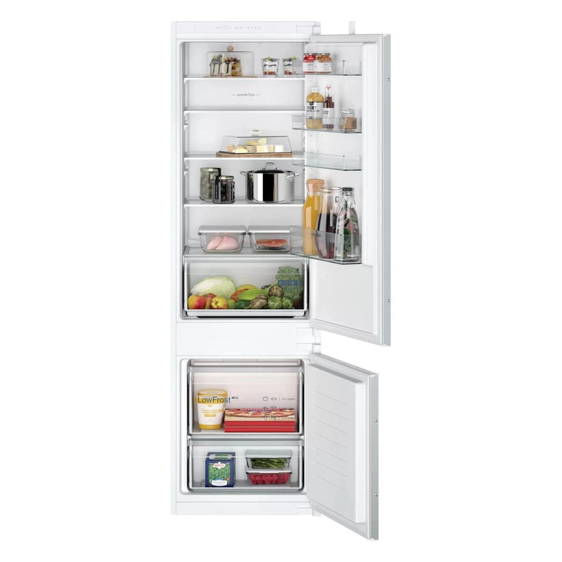 Grade A Siemens iQ100 KI87VNSE0G Integrated 270 Litre 70/30 Low Frost Fridge Freezer White