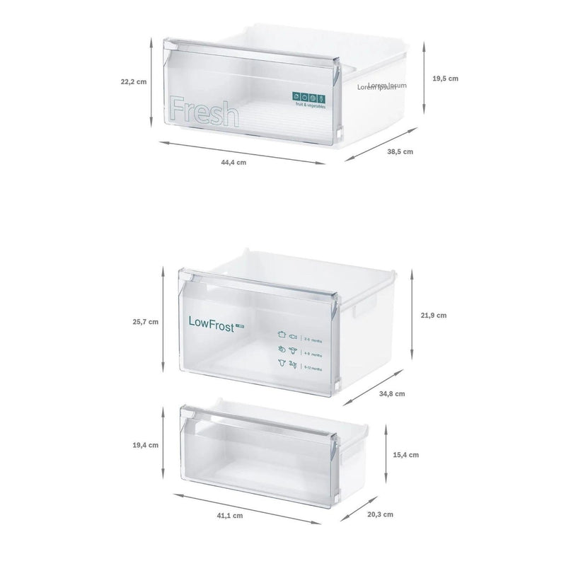 Grade A Siemens iQ100 KI87VNSE0G Integrated 270 Litre 70/30 Low Frost Fridge Freezer White