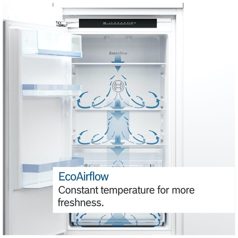 Grade A Bosch Series 2 KIN86NSE0G Integrated 260 Litre 60/40 Frost Free Fridge Freezer White