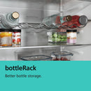 GRADE A2 - Siemens 402 Litre Freestanding Fridge - Black Steel