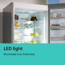 GRADE A2 - Siemens 402 Litre Freestanding Fridge - Black Steel