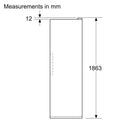GRADE A2 - Siemens 402 Litre Freestanding Fridge - Black Steel