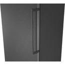 GRADE A2 - Siemens 402 Litre Freestanding Fridge - Black Steel