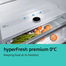 GRADE A2 - Siemens 402 Litre Freestanding Fridge - Black Steel