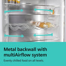 GRADE A2 - Siemens 402 Litre Freestanding Fridge - Black Steel