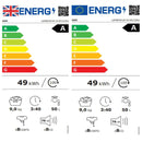 Grade B 6000 series 9KG 1400rpm Freestanding Washing Machine - White