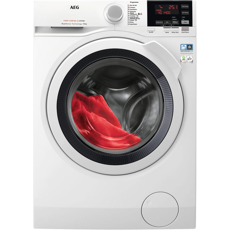 Grade B AEG DualSense L7WBG751R Freestanding 7/5KG 1400 Spin Washer Dryer White