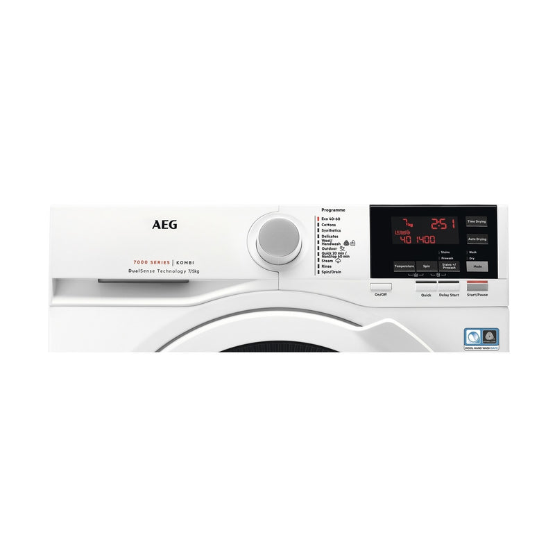 Grade B AEG DualSense L7WBG751R Freestanding 7/5KG 1400 Spin Washer Dryer White