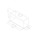 Grade B Elica Lane LANE-60-SS 52cm Canopy Cooker Hood Stainless Steel