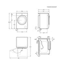 Grade A AEG 6000-Series LFR61844B Freestanding 8KG 1400 Spin Washing Machine White