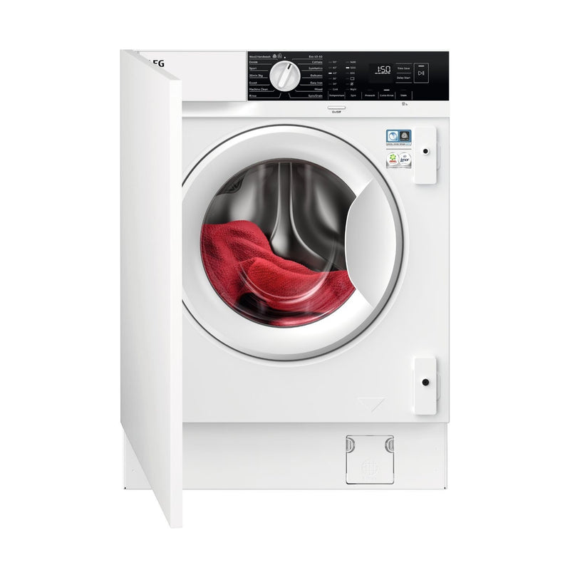 Grade B AEG 6000 Series ProSense LFX6G8434BI Integrated 8KG 1400 Spin Washing Machine White