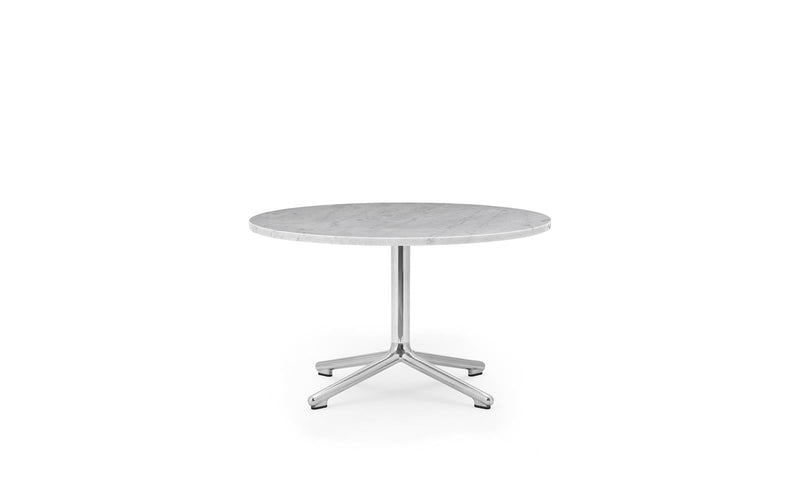 Normann Copenhagen Lunar Coffee Table Alu H40 Ø70 cm Marble