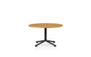 Normann Copenhagen Lunar Coffee Table Black Alu H40 Ø70 cm Oak