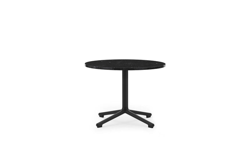 Normann Copenhagen Lunar Coffee Table Black Alu H45 Ø60 cm Marble
